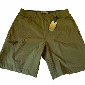 NWT Ocean Coast Men's Chino Shorts Green Size 32 Inseam‎ 8"